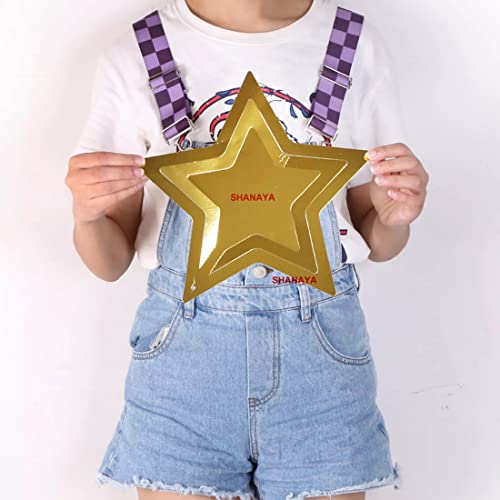 SHANAYA 3D Star Hanging Kit Glitter Star Swirl Banner Garland Decorations for Birthday Wedding Party Engagement New Year Decoration Items - Pack of 11 Pieces (Gold) - Image 4