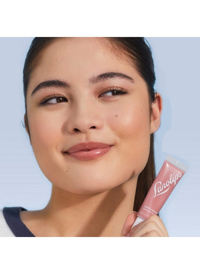 Lanolips - Tinted Lip Balm - Lip Moisturizer With Lanolin Oil For Shiny, Hydrated Lips - Hydrating Tinted Lip Gloss Tube For Dry Lips - Perfect Nude (12.5G / 0.44Oz) - Image 1