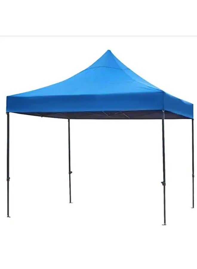DubaiGallery Portable 3x3m Outdoor Gazebo Canopy Tent, Easy Setup Folding Shelter with Full Side Walls and Blue Cover, Ideal for Garden Parties, Camping, Events, Trade Shows, Markets, Picnics, Weddings and Outdoor Gatherings - Image 5