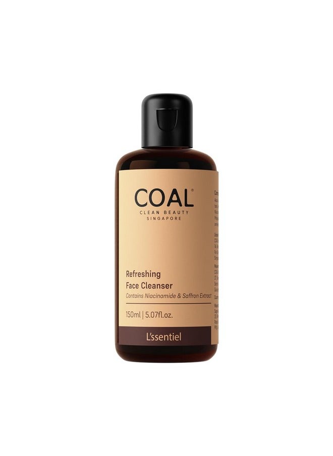 COAL CLEAN BEAUTY Refreshing Face Cleanser With Niacinamide & Saffron Extract| Deeply Cleanses, Refreshes & Resets Skin | Men | All Skin Types | 150Ml  - Image 1