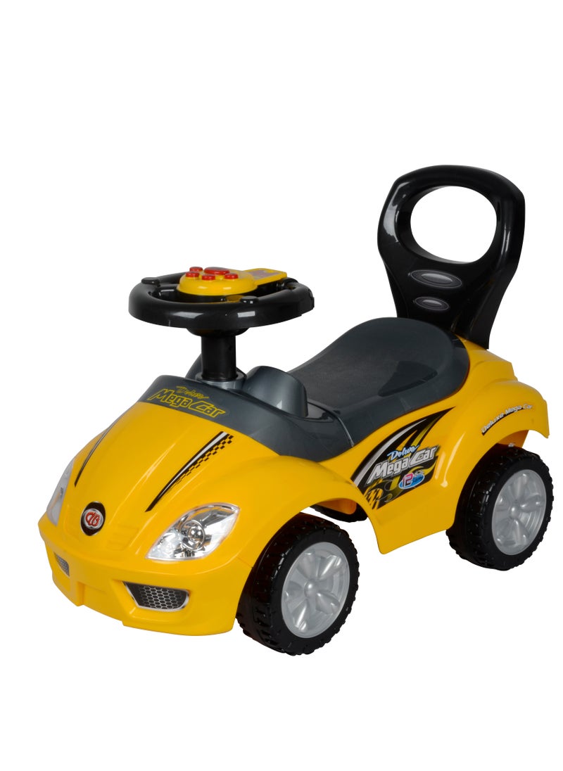 Lovely Baby Lovely Baby Push Car 382A Ride on Toy Kids Car with Horn Button, High Backrest & Storage - Yellow 
