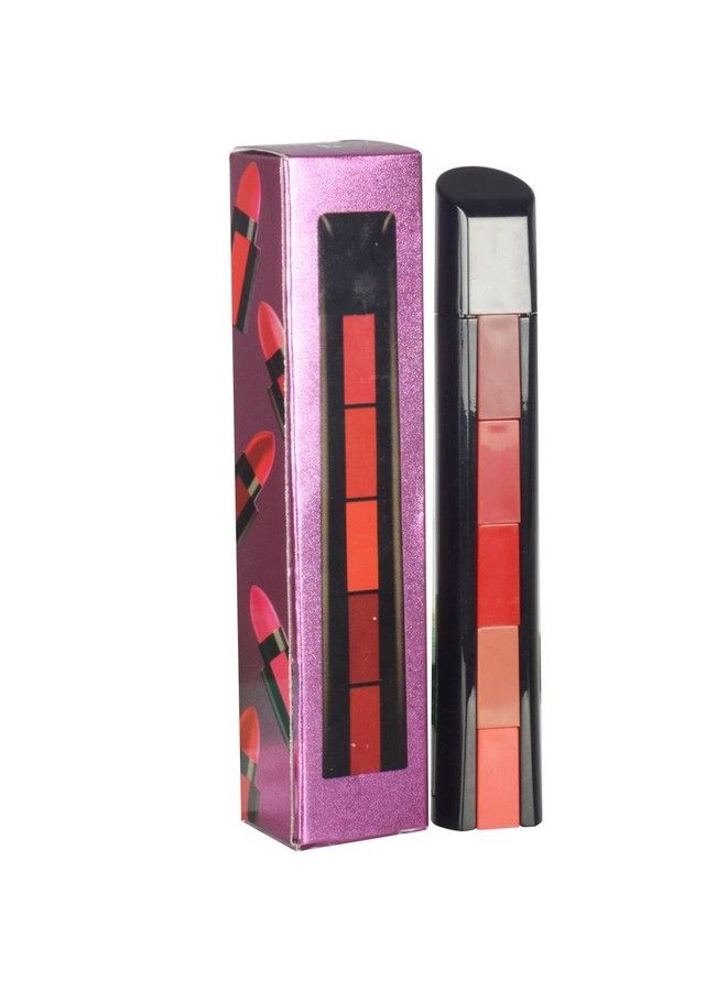 adbeni 5 5In1 Lipstick 4Gm Long Lasting Matte Finish ; Five Shades In One ; Intense Color Payoff ; Lip Color With Moisturizing Benefits - Image 5