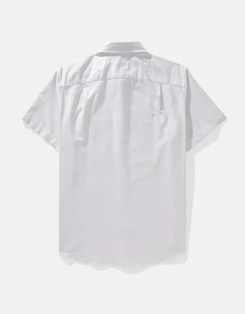 American Eagle AE Short-Sleeve Classic Fit Button-Up Shirt
