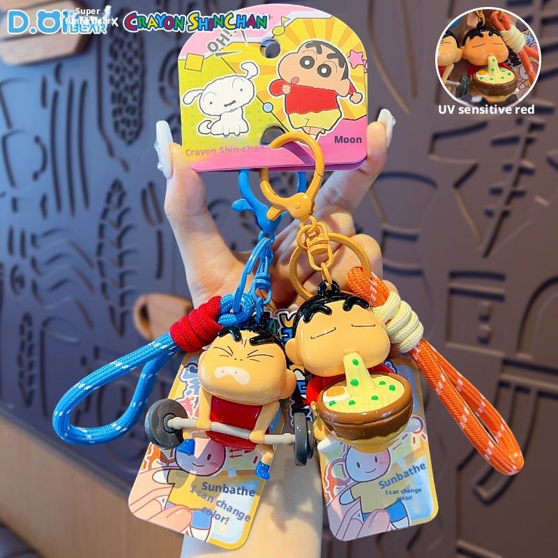 Crayon Shin-chan UV Color-Change Keychain Pendant - Image 1