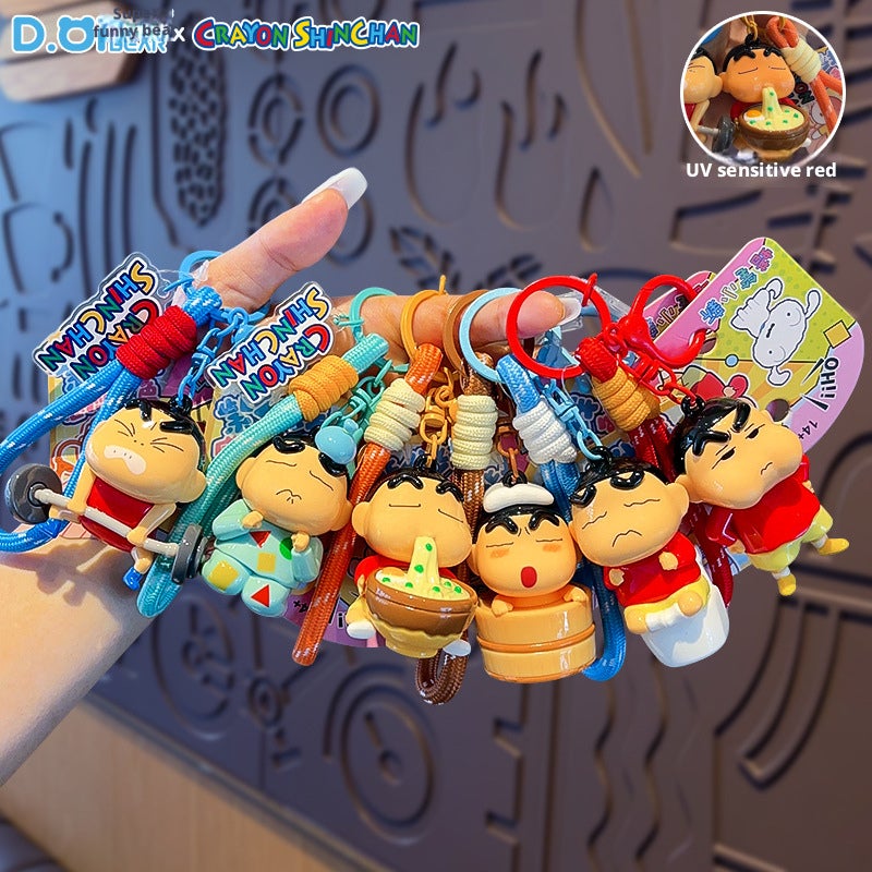 Crayon Shin-chan UV Color-Change Keychain Pendant - Image 2