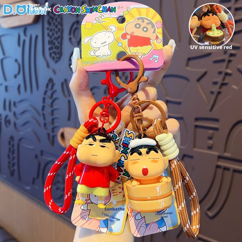 Crayon Shin-chan UV Color-Change Keychain Pendant - Image 3