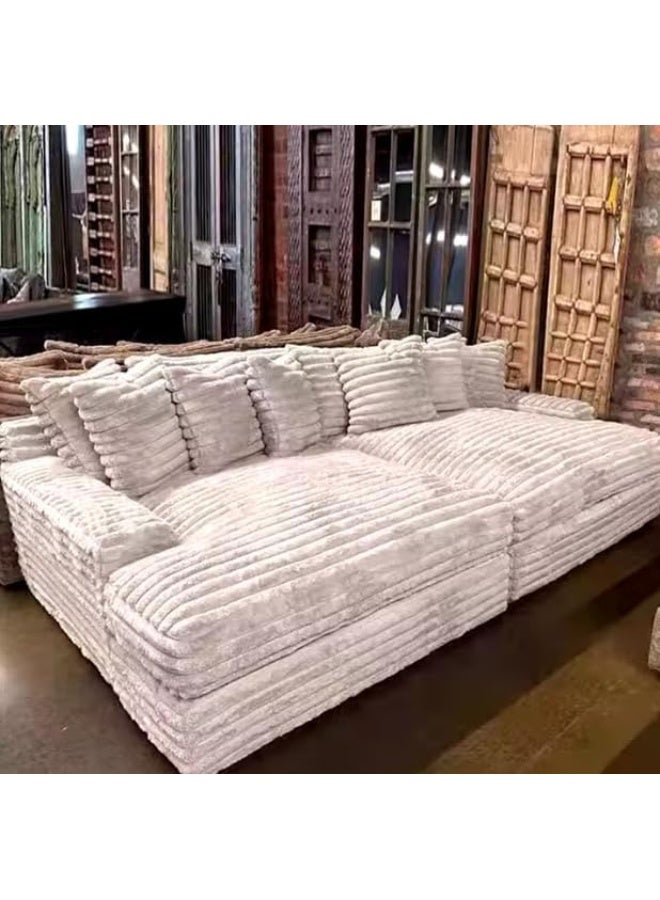 Zayn comforts Velvet Modular King Sofa The Ultimate Statement Piece for Living Room, Bedroom, or Balcony - Image 1