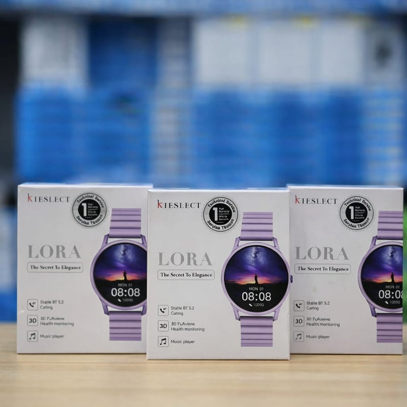 Kieslect Lora Lady Watch, Light Purple, Color Touchscreen, Waterproof Smartwatch for Women, Ideal for Sports & Daily Use, Perfect Gift for Her