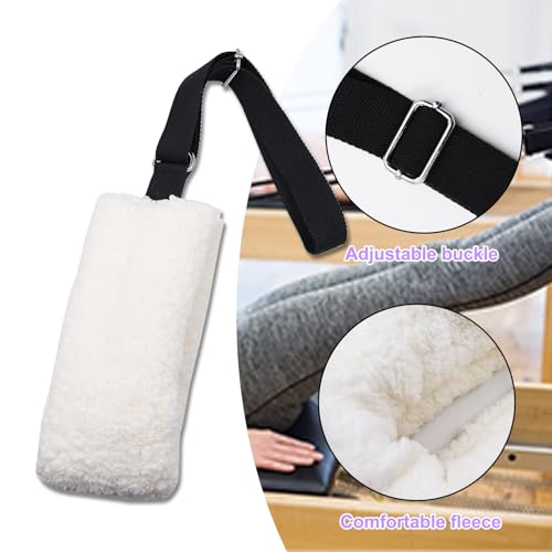 Lights Mountain Adjustable Pilates Fuzzies Straps - Premium Plush Cuffs for Pilates Cadillac Reformer, Pilates Equipment for Home and Studio, Provides Comfort, Stability, and Support During Workouts - Image 3