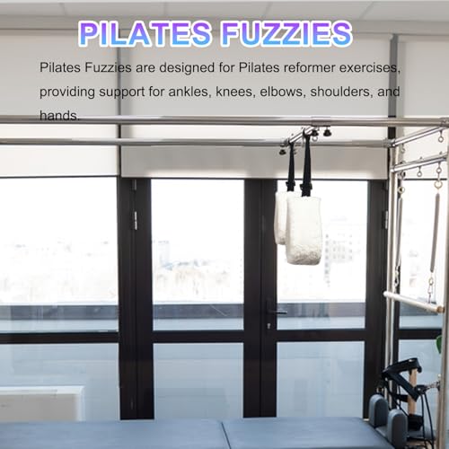 Lights Mountain Adjustable Pilates Fuzzies Straps - Premium Plush Cuffs for Pilates Cadillac Reformer, Pilates Equipment for Home and Studio, Provides Comfort, Stability, and Support During Workouts - Image 5