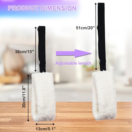 Lights Mountain Adjustable Pilates Fuzzies Straps - Premium Plush Cuffs for Pilates Cadillac Reformer, Pilates Equipment for Home and Studio, Provides Comfort, Stability, and Support During Workouts - Image 2