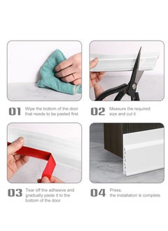 واي آند دي Door Draft Stopper for Bottom of Weather Stripping Seal Strip Interior Against Drafts Dust Noise Animals 1M  - Image 4