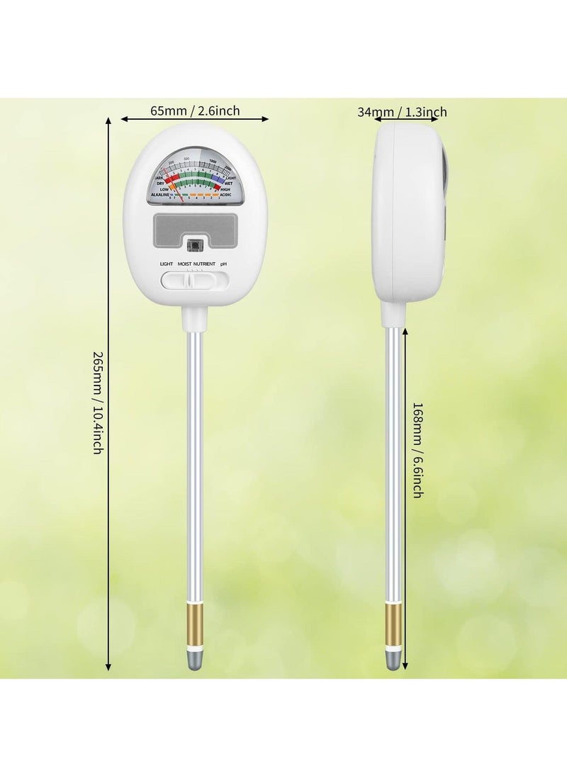كابتن تيك Soil Moisture Meter, Plant Water Monitor 4-in-1 Soil pH Tester, Soil Moisture/Light/Nutrients for Gardening, Lawn, Farming, Indoor & Outdoor Plants Use - Image 4