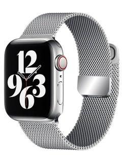 Replacement Band Compatible with Apple Watch Band 42mm 44mm 45mm 49mm, Classic Stainless Steel Metal Strap Compatible with iWatch Series 8 7 6 5 4 3 2