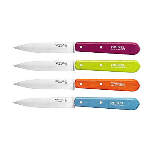 Opinel 112 Assorted Sweet Pop Colors Paring Kitchen Knives (Set of 4) - Image 1