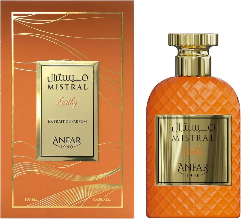 Anfar عطر أنفار ميسترال إيرثي إكستراكت دي بارفان بخاخ للجنسين - 3.4 أونصة - Image 1