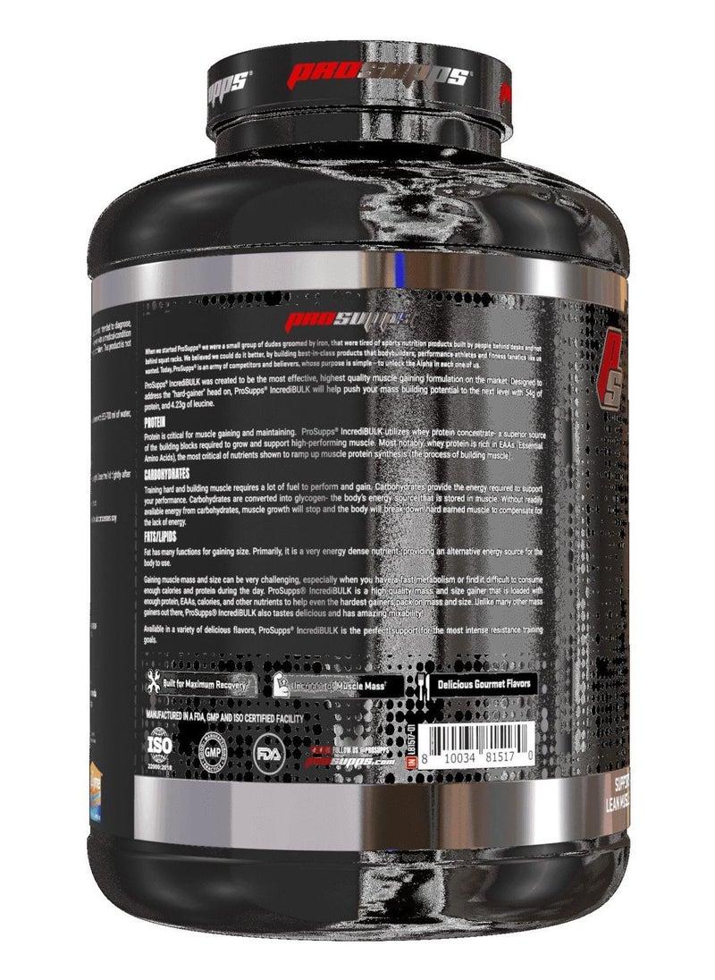 ProSupps - Incredibulk Premium Mass Gainer Chocolate 6 Lbs - Image 1