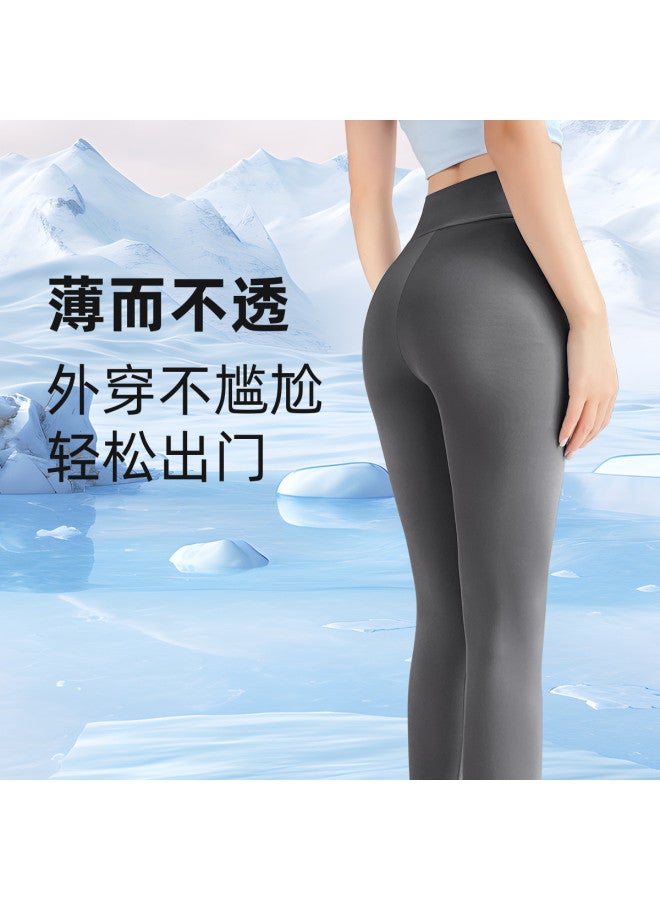 PLANDOO Ultra-Thin Shark Leggings For Women, Summer Yoga High-Waisted Lifting Outerwear Milk-Skin Base Layer Riding Barbie Pants - Image 3