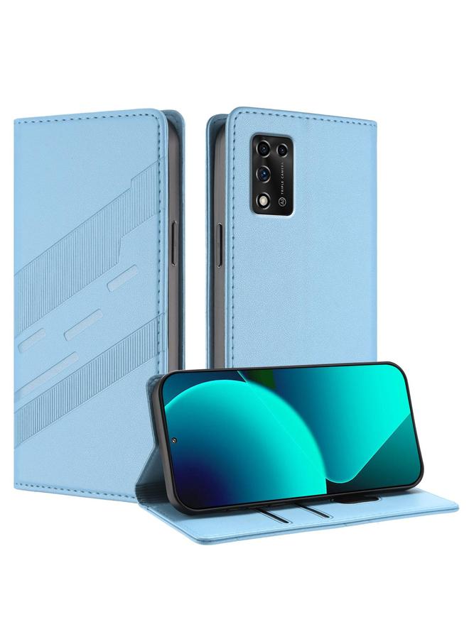 Case For ZTE Libero 5G II / A103ZT Embossed Multi-functional Wallet Retro Leather Phone Case