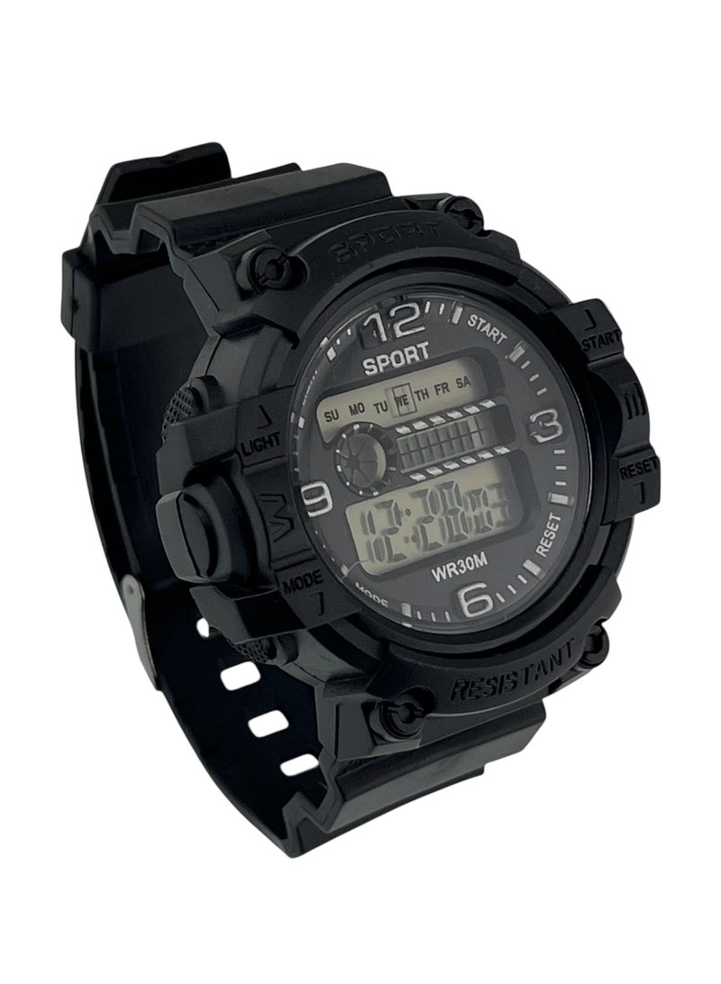 Digital Sports Watch with LED Display – Bold Casual Design for Everyday Wear - Image 1