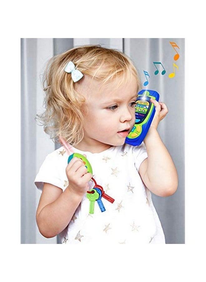 Click N' Play Pretend Play Cell Phone Tv Remote & Car Key Accessory Playset For Kids With Lights Music & Sounds (Set Of 3)  - Image 5