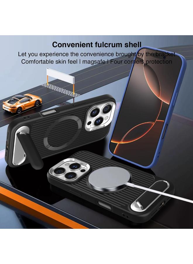 Zaboon Case For iPhone 13 Pro Max Vertical Lines Invisible Flat Holder MagSafe Phone Case - Image 4