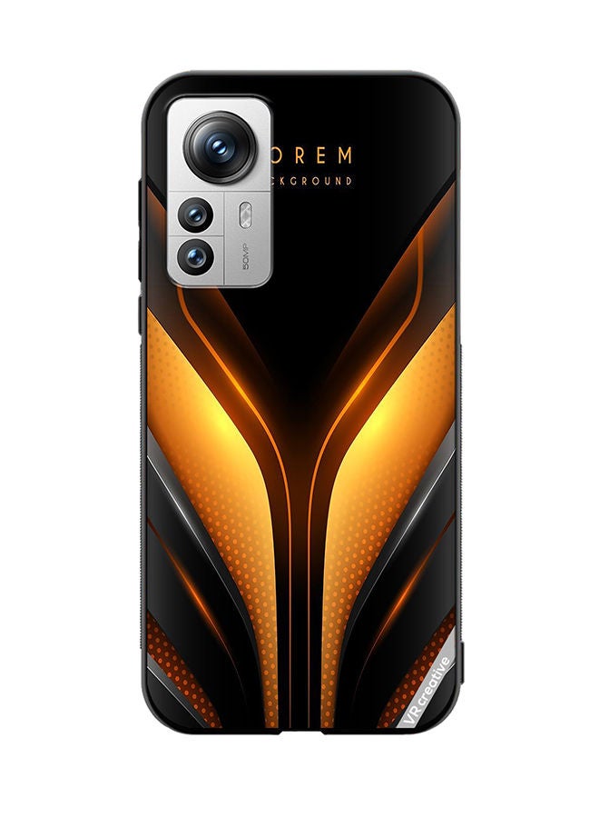 VR CREATIVE Protective Case Cover For Xiaomi 12 Pro Lorem Background Design Multicolour - Image 1