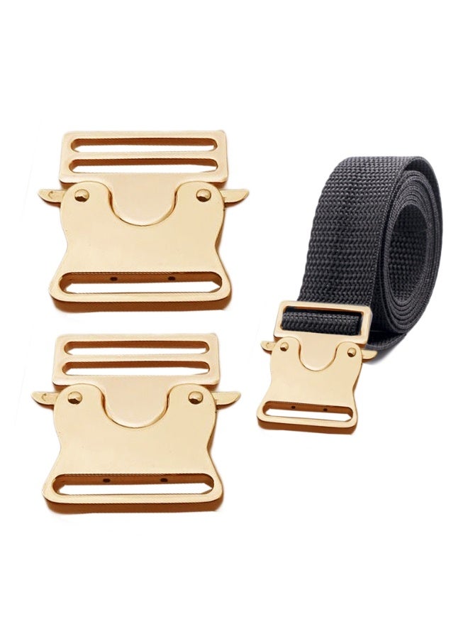 2Pcs Zinc Alloy Replacement Buckles Metal Side Quick Release Buckle for Nylon Bag Straps Webbing Bracelet Backpack Belt - Image 2