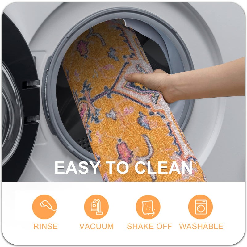 Collive حصيرة الباب الداخلي الكلاهي الرجعية الحصيرة غير القابلة للغسل قابلة للغسل بسرعة تمتص الحصير ترحيب الحصير المنخفضة الباب داخل سجادة الباب الأمامي للمدخل - 24 "" × 36 "" - Image 4
