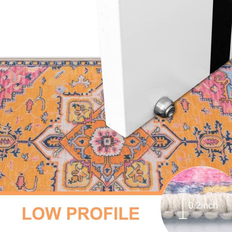 Collive حصيرة الباب الداخلي الكلاهي الرجعية الحصيرة غير القابلة للغسل قابلة للغسل بسرعة تمتص الحصير ترحيب الحصير المنخفضة الباب داخل سجادة الباب الأمامي للمدخل - 24 "" × 36 "" - Image 5