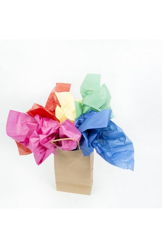 FLAMINGO Gift Wrapping Tissue Paper, 10 Sheets Tissue Paper Breathable Flower Wrapping Lining Paper Square Solid Color Bouquet Paper Art Tissue for Packaging Craft Project Flower Making, 50cmx75cm 10different colour  - Image 2