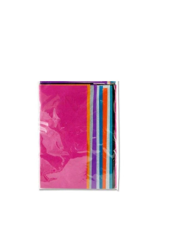 FLAMINGO Gift Wrapping Tissue Paper, 10 Sheets Tissue Paper Breathable Flower Wrapping Lining Paper Square Solid Color Bouquet Paper Art Tissue for Packaging Craft Project Flower Making, 50cmx75cm 10different colour  - Image 4