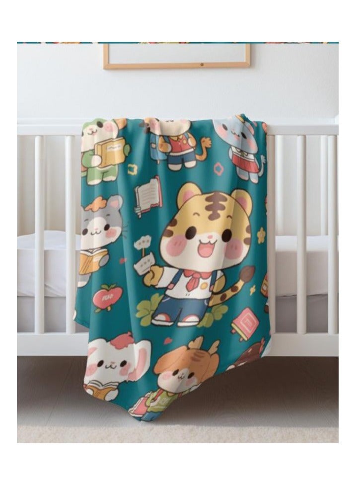 general Flannel thin blanket (warm and comfortable, suitable for sleep, gaming, dust removal and sandproof) 150cm*200cm - 492 - Image 1