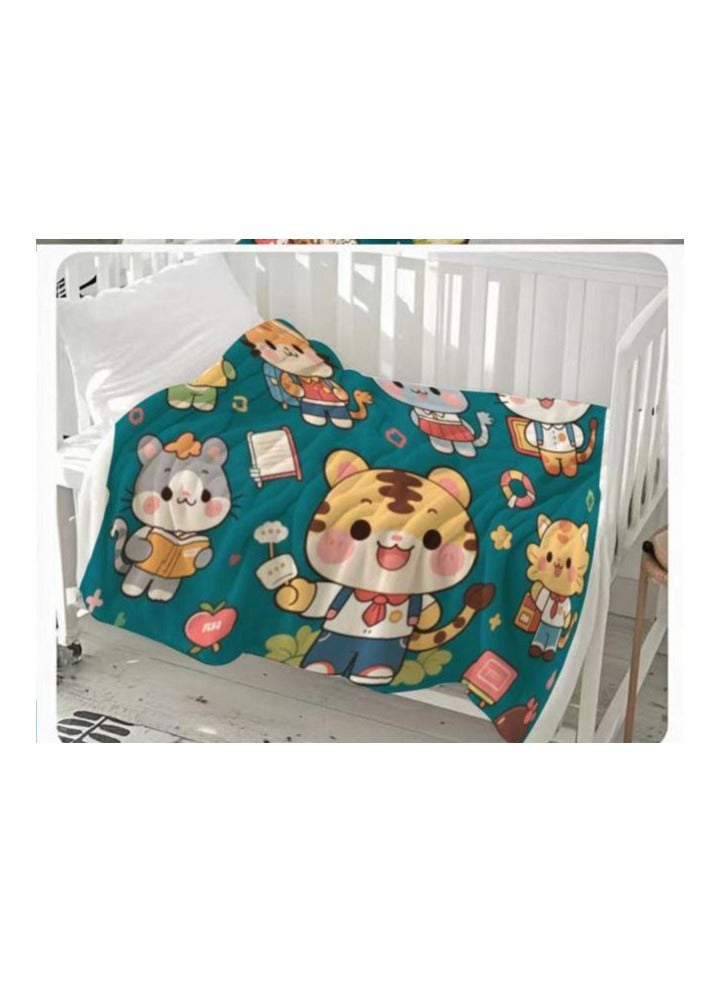 general Flannel thin blanket (warm and comfortable, suitable for sleep, gaming, dust removal and sandproof) 150cm*200cm - 492 - Image 3