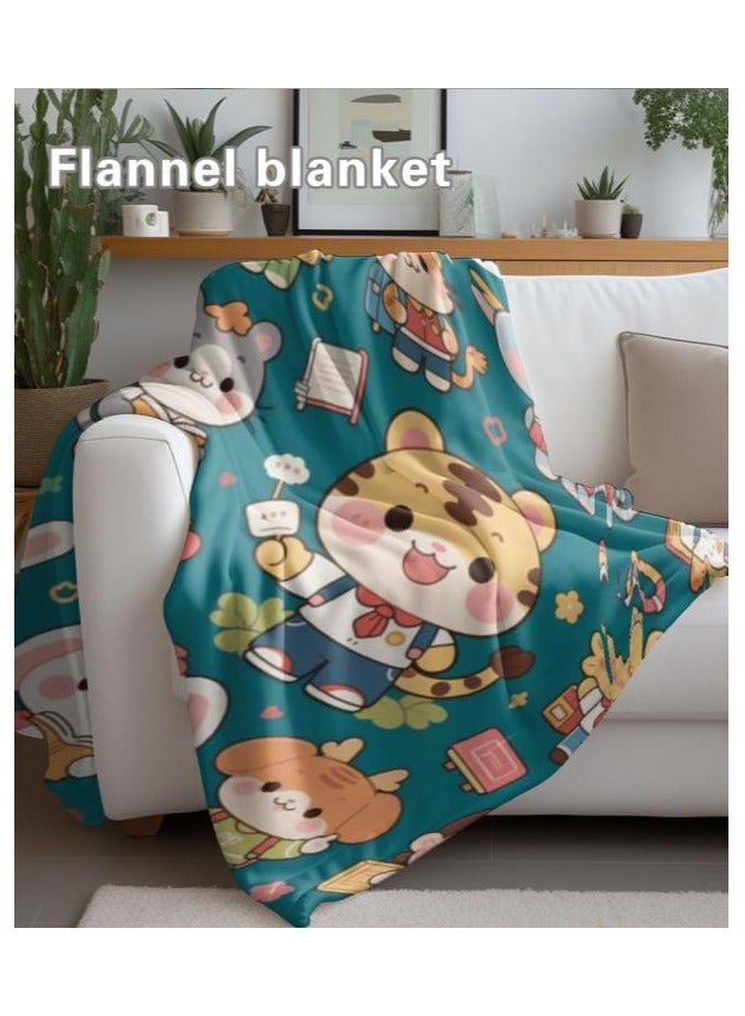 general Flannel thin blanket (warm and comfortable, suitable for sleep, gaming, dust removal and sandproof) 150cm*200cm - 492 - Image 5