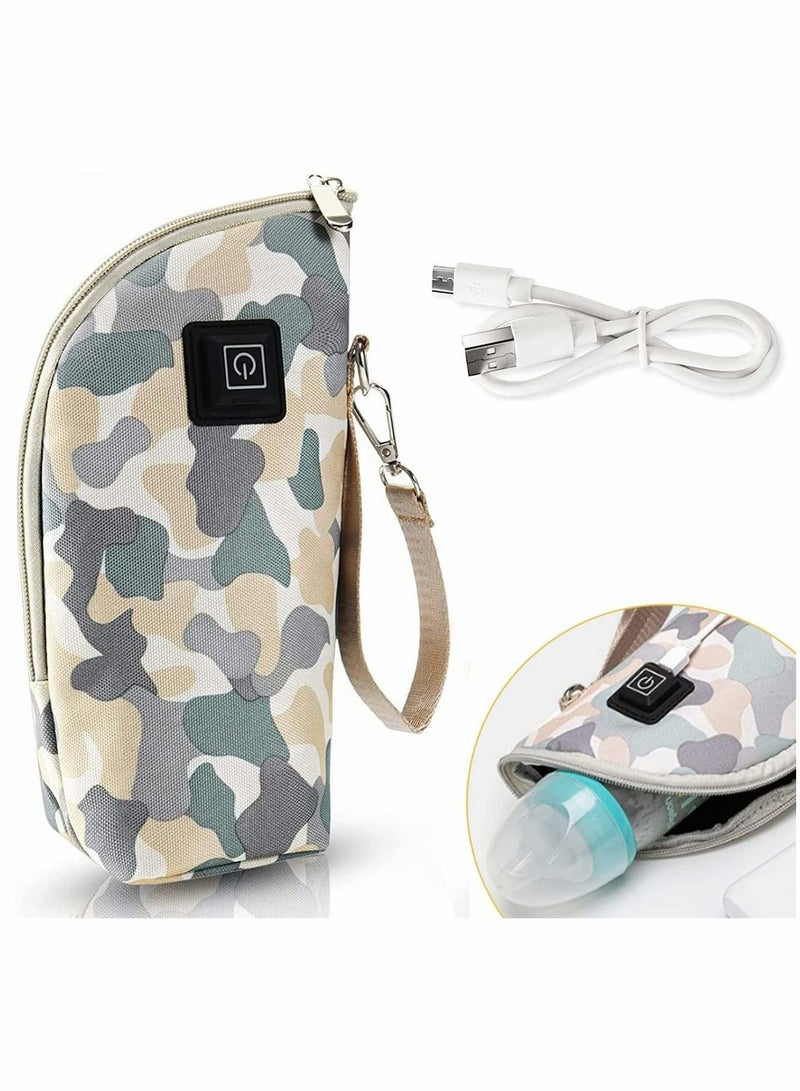 Y&D Baby Bottle Warmer Insulation Cover, Portable Breast Milk Warmer, Keep Temperature USB Powered for Indoor, Outdoor, Traveling, Driving - Image 1