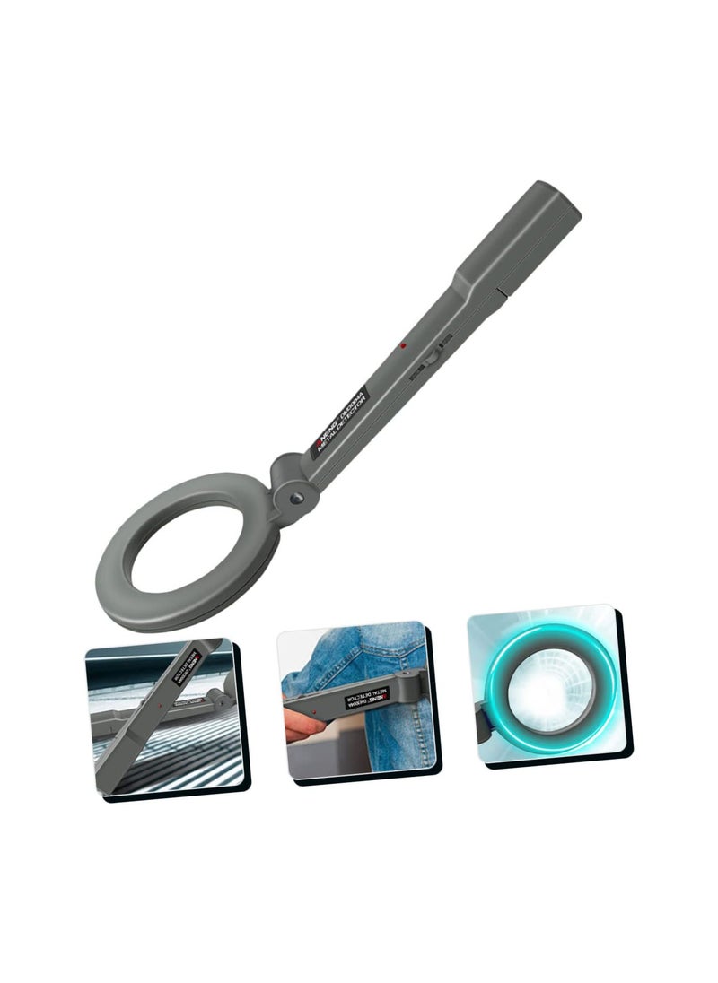 Metal Detector Handheld Pin Pointer Wand Handheld Metal Detector Wand Metal Detector Accessories Small Metal Detector Treasure Hunting Tool Handheld Search Treasure Finder Black