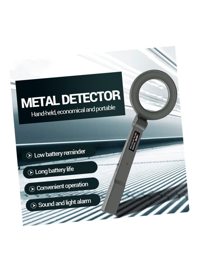 Metal Detector Handheld Pin Pointer Wand Handheld Metal Detector Wand Metal Detector Accessories Small Metal Detector Treasure Hunting Tool Handheld Search Treasure Finder Black