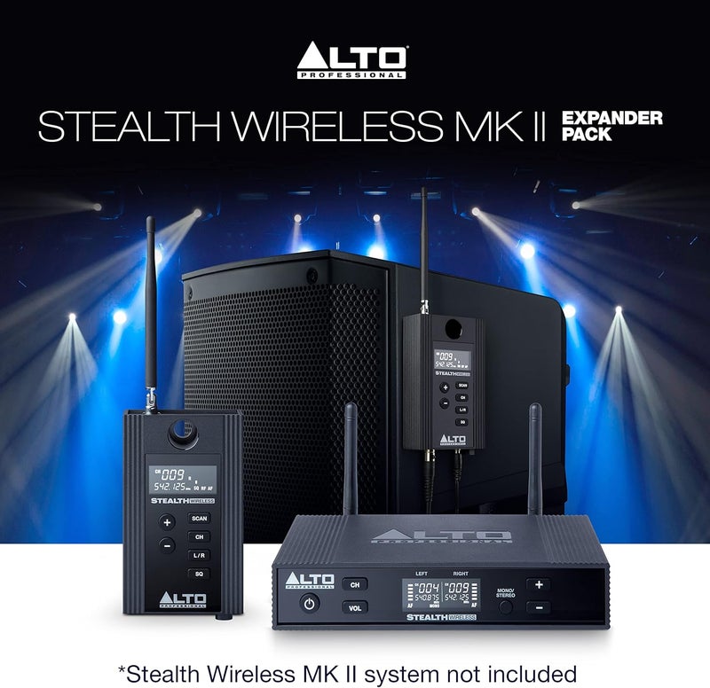 ألتو حزمة التوسعة من Professional لنظام Stealth Wireless MKII - مستقبل لاسلكي أحادي القناة UHF لمكبرات الصوت النشطة، أسود - Image 5