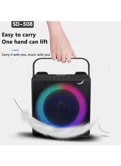 SDRD SD-508 Home Outdoor Portable Bluetooth Speaker with Dual Wireless Microphones  - Image 3