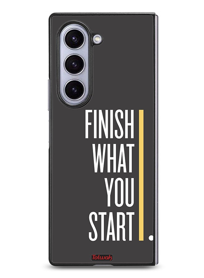 Tolwak Samsung Galaxy Z Fold6 Protective Case Cover Finish What You Start - Image 1