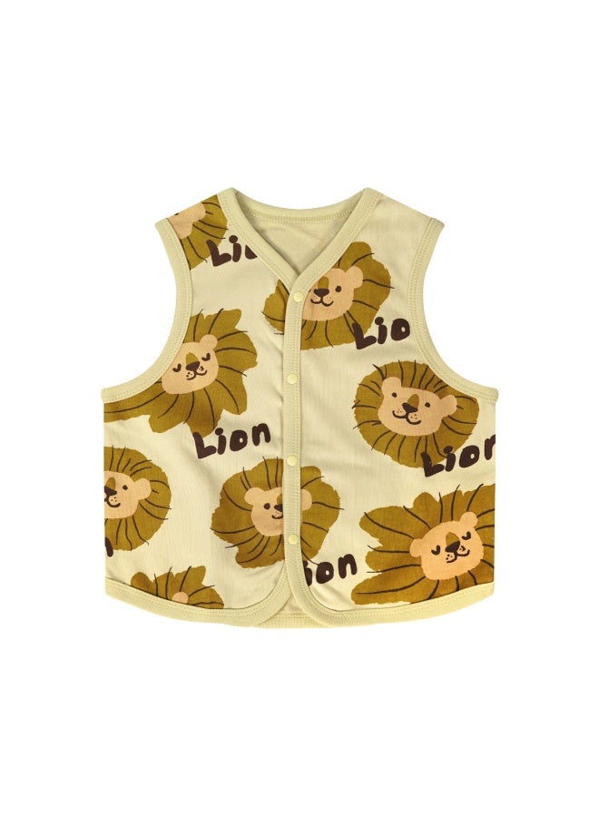 Minizone Kidsren's Vest Autum New Boys And Girls Vest Jacket Warm Baby Cardigan Vest