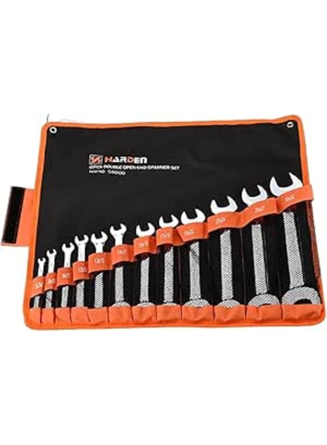 Harden 12 Bit Combination Wrench Set of 6mm - 32mm 21X34X8Cm