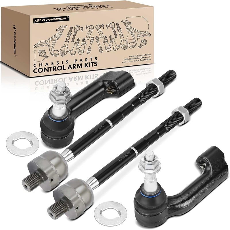 A-Premium 4Pcs Tie Rod End Kit for Ford and Lincoln - Image 1