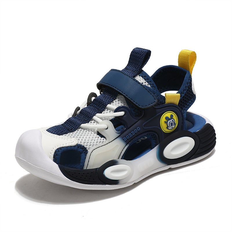Boys' Sandals 2025 Style Medium And Large Children'S Anti-Slip Soft Sole Baotou Shoes Girls' Sports Sandals - Image 1