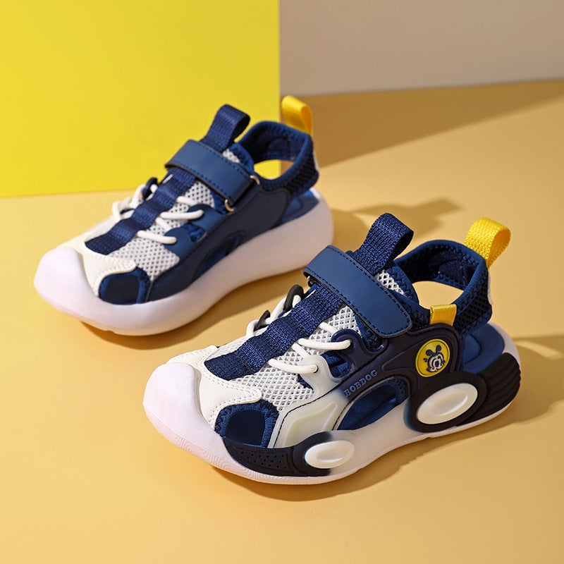 Boys' Sandals 2025 Style Medium And Large Children'S Anti-Slip Soft Sole Baotou Shoes Girls' Sports Sandals - Image 5