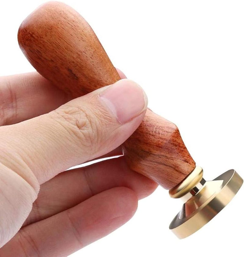 SOLARAE Wax Seal Stamp Classic Manual Retro Metal Decorate Elegant Rose Stamp Brass Heads and Classic Wooden Handle Sealing Wax Sticks for Invitations Cards Wedding Invitations (Rose) - Image 2