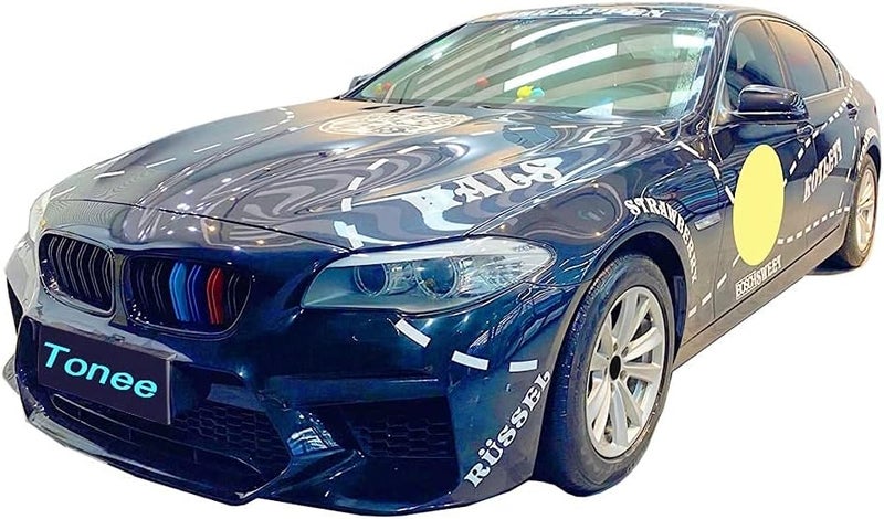 Avsty Tonee Front Kidney Grille for BMW 5 Series F10 F11 F18 M5 528i 535i 550i (M Color) - 2Pcs - Image 4