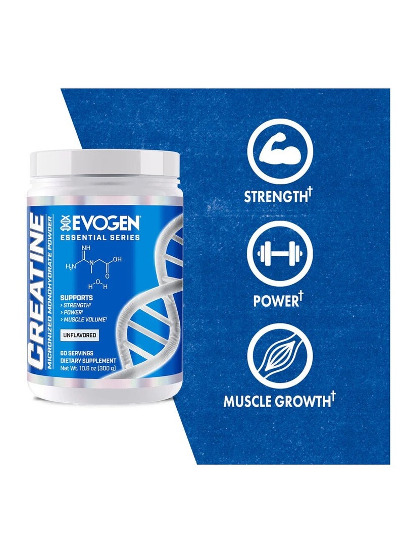 Evogen Nutrition - Creatine Unflavored 60 Servings 300g - Image 1