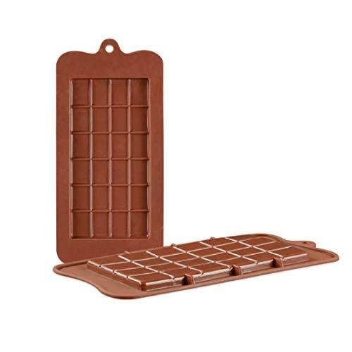Stewit® Silicone Bar Chocolate Mould Break Apart Choc Block Mould, Chocolate Color (Pack of 1) - Image 1
